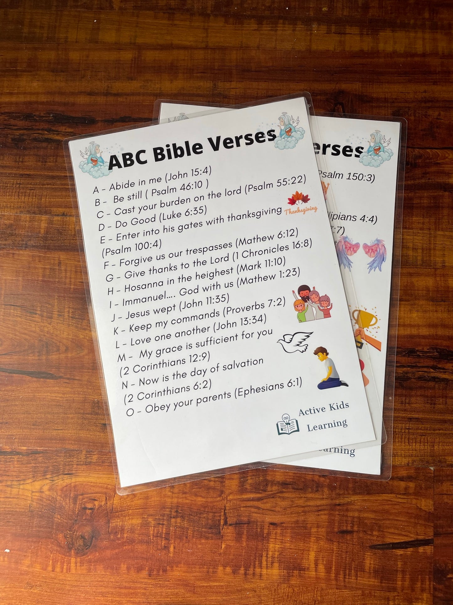 ABC Bible Verses Chart