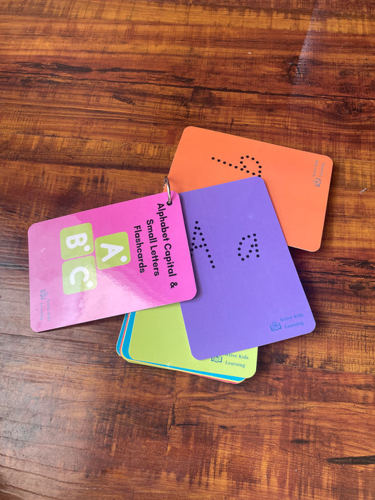 Alphabet Capital & Small Letters Tracing Flashcards