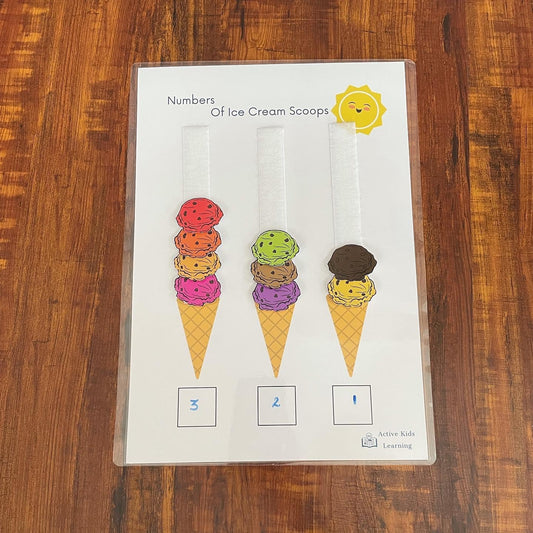 Ice Cream Number Scoops